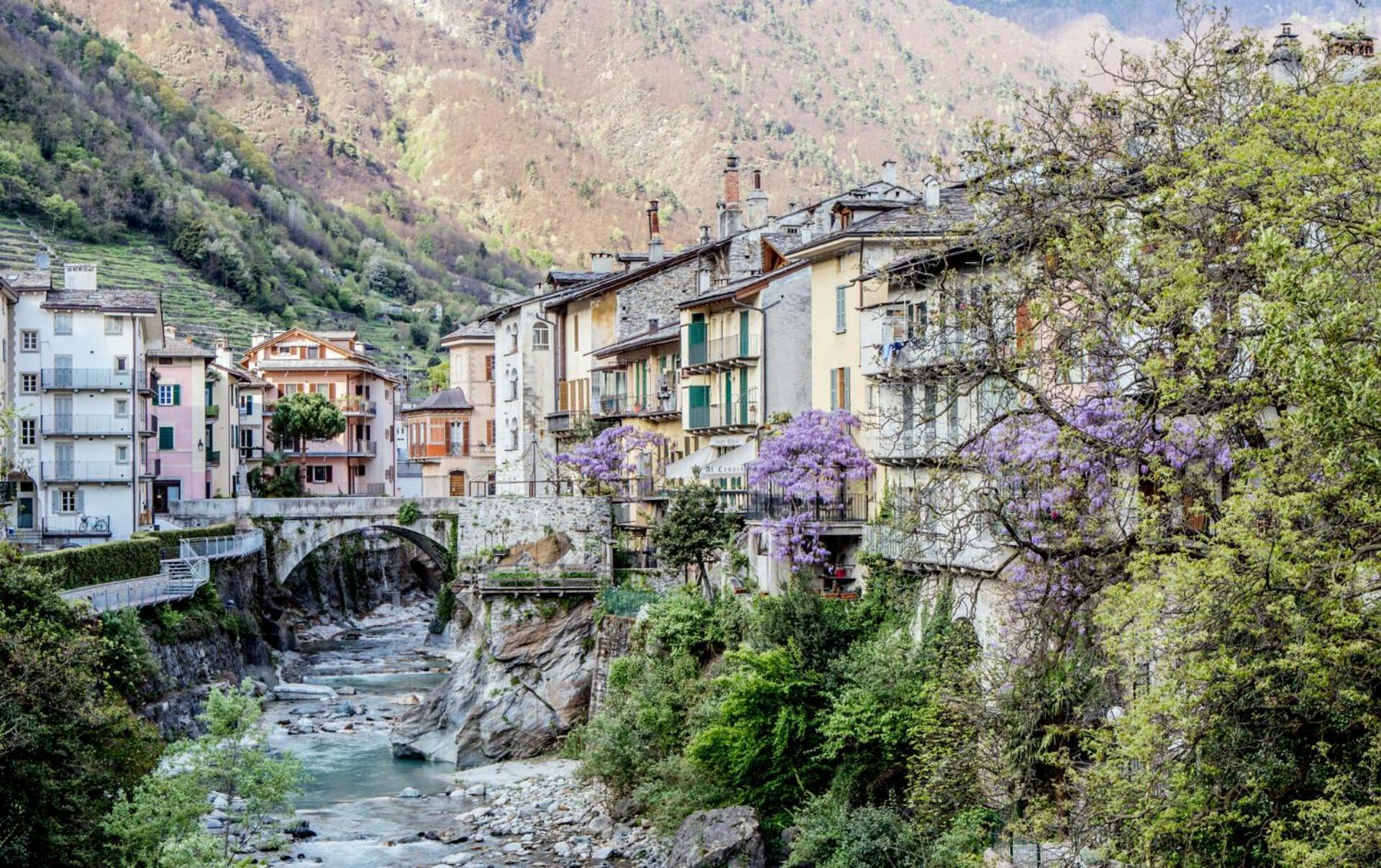 Ferienwohnung San Giuan, Ad Un Passo Dal Centro Chiavenna Exterior foto